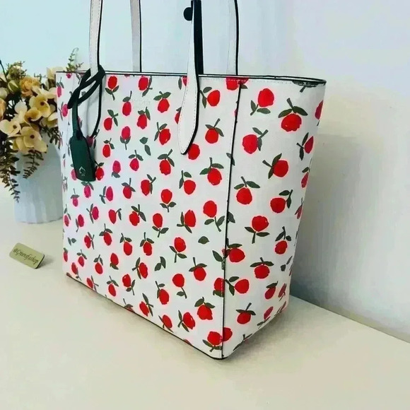 Kate Spade Purse Dana Tote Shoulder Bag Festival Rosette - Picture 2 of 9